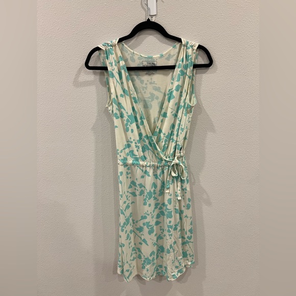 The North Face Joice Teal Freesia Floral Wrap Dress - Picture 1 of 5